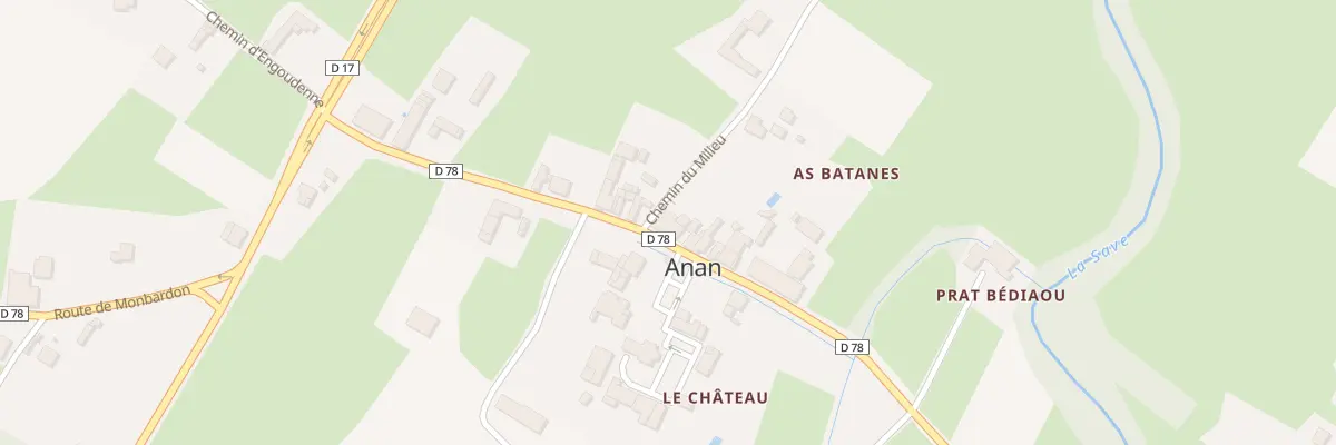 Plan du 275 All des Platanes à Anan