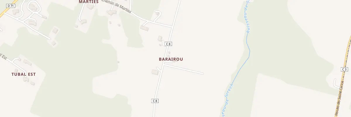 Plan du 5483 Barairou à Donzac