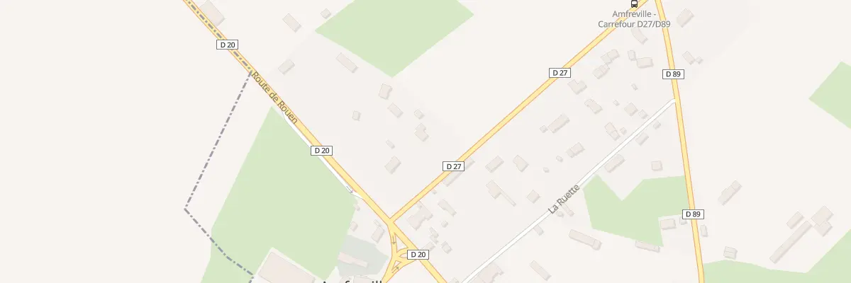 Plan du 99 Rte de Berville à Amfreville-les-Champs