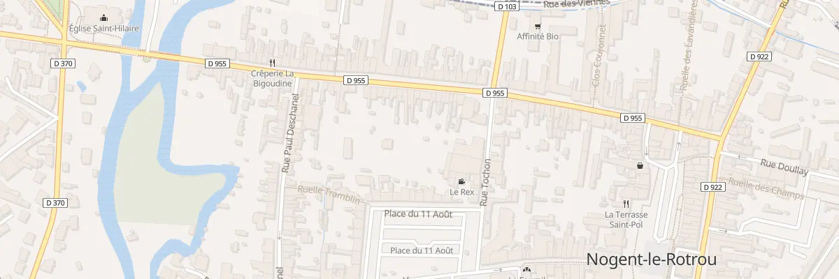 Plan du 57 Rue Saint-hilaire à Nogent-le-Rotrou