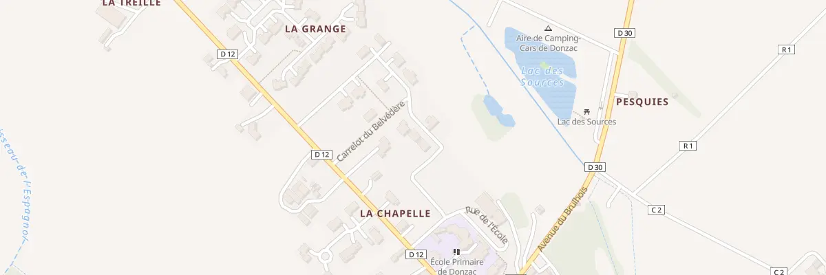 Plan du 6 Rte du Port à Donzac