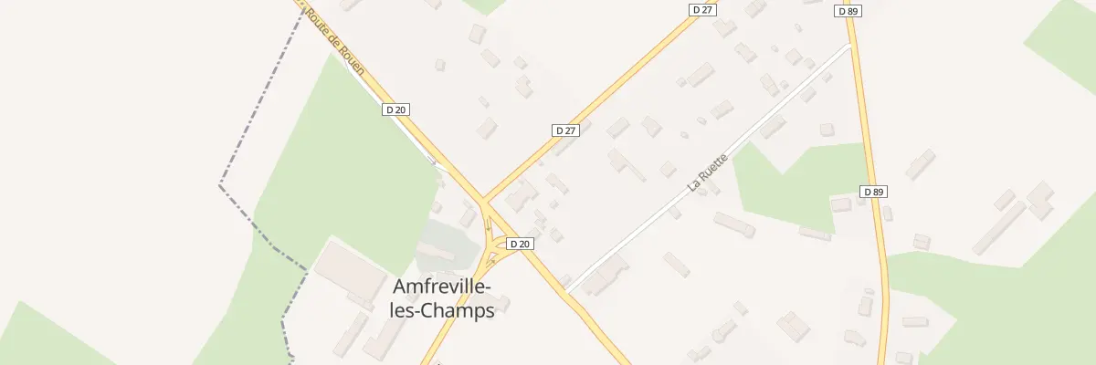Plan du 38 Rte de Berville à Amfreville-les-Champs