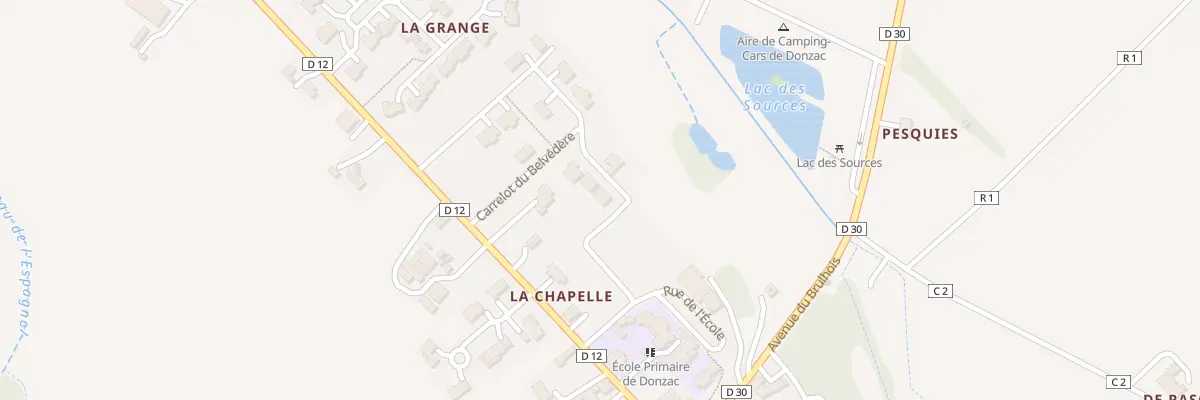 Plan du 7 Rte du Port à Donzac