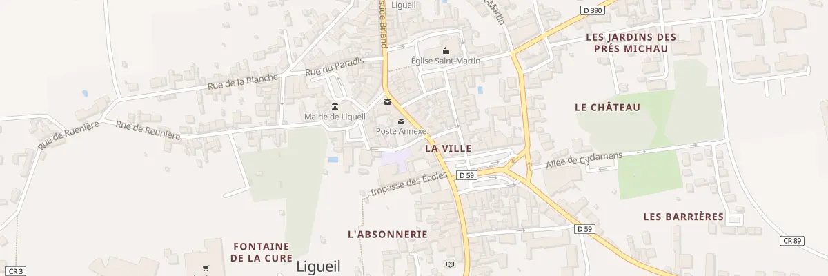 Plan du 47 Rue Aristide Briand à Ligueil
