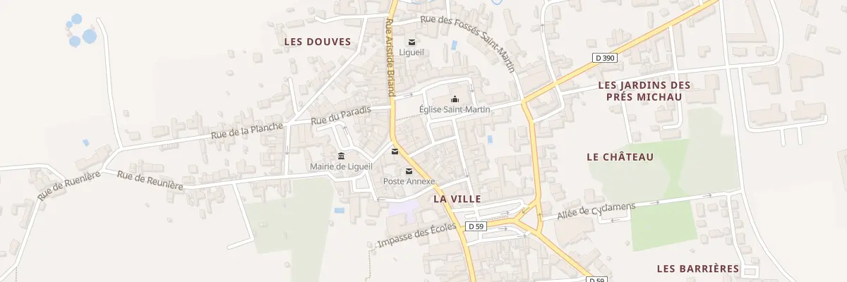 Plan du 3 Rue de l’Eglise à Ligueil