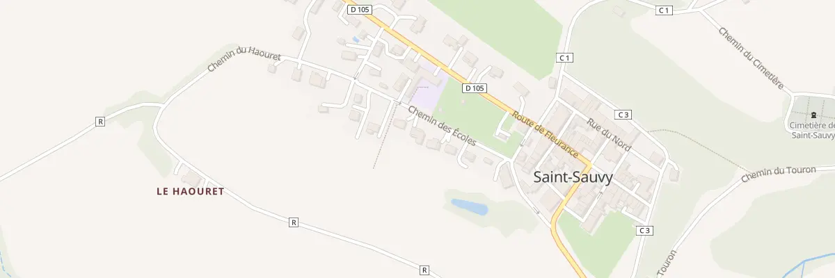 Plan du 5611 Au Village à Saint-Sauvy