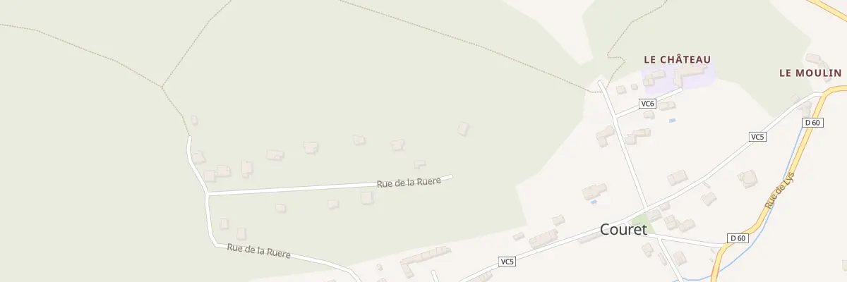 Plan du 28 Rue de la Ruere à Couret