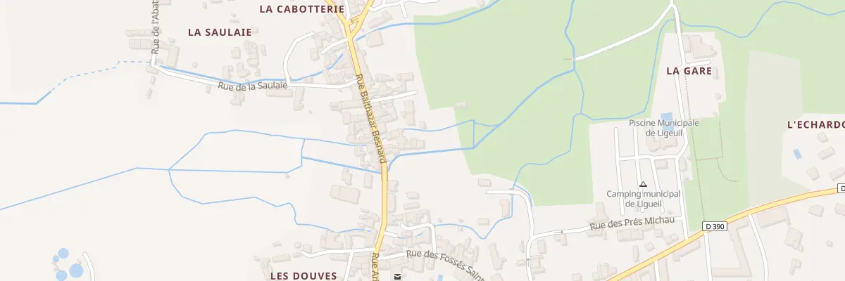 Plan du 9002 Rue Balthazar Besnard à Ligueil