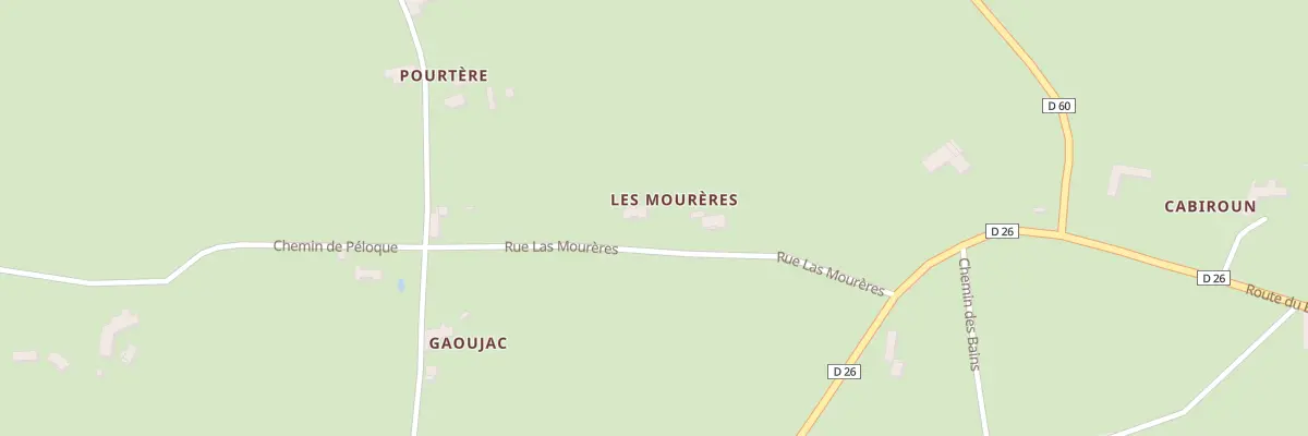Plan du 157 Las Moureres à Ganties