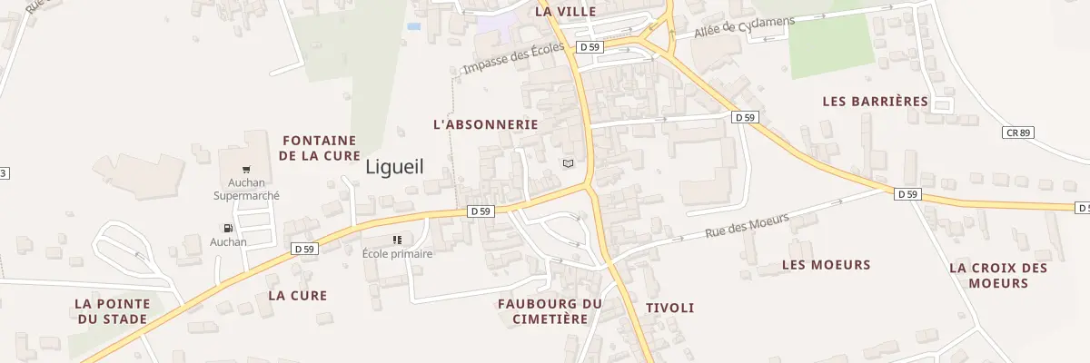 Plan du 24 Pl du Champ de Foire à Ligueil