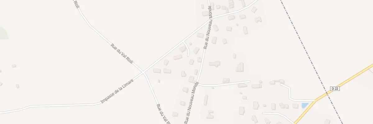 Plan du 1 Le Nouveau Monde à Carville-la-Folletière