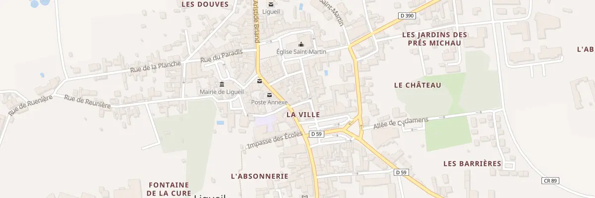 Plan du 48 Rue Aristide Briand à Ligueil
