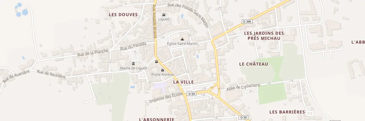 Plan du 3 Rue Thomas à Ligueil