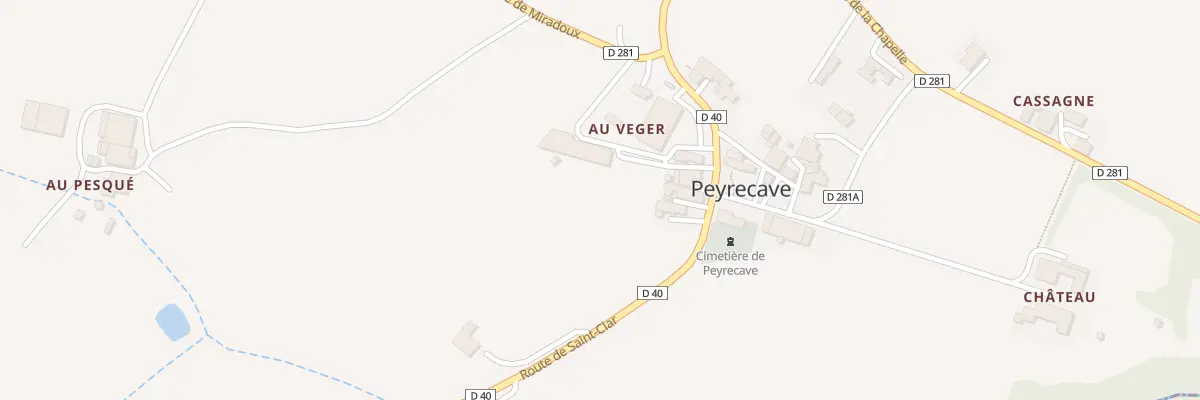 Plan du 5047B Village à Peyrecave