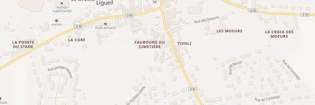 Plan du 7 Rue des A.f.n. à Ligueil