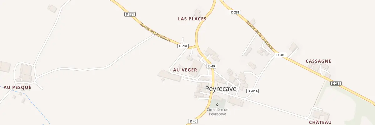 Plan du 6 Rte de Miradoux à Peyrecave