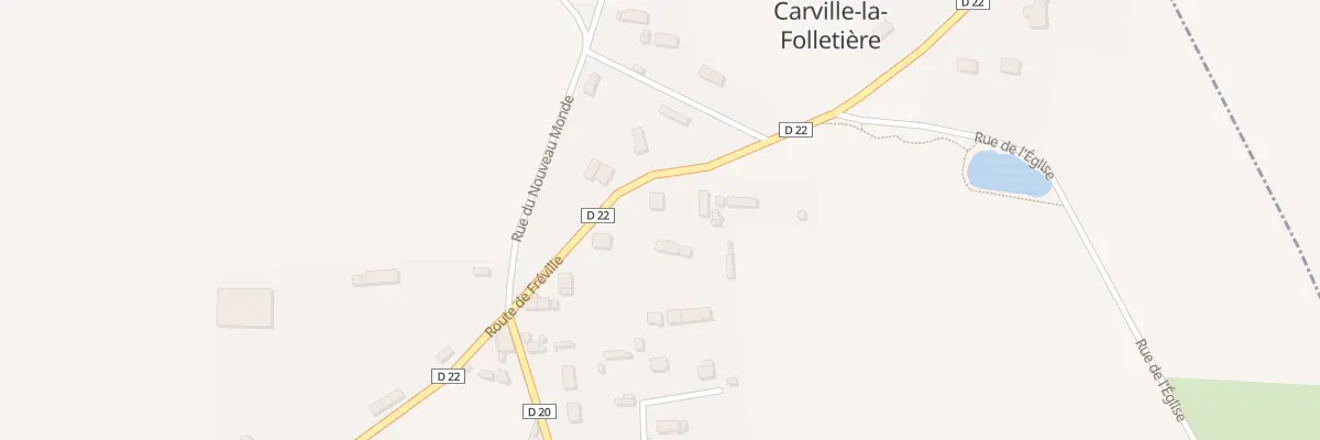 Plan du 536 Rte de Freville à Carville-la-Folletière