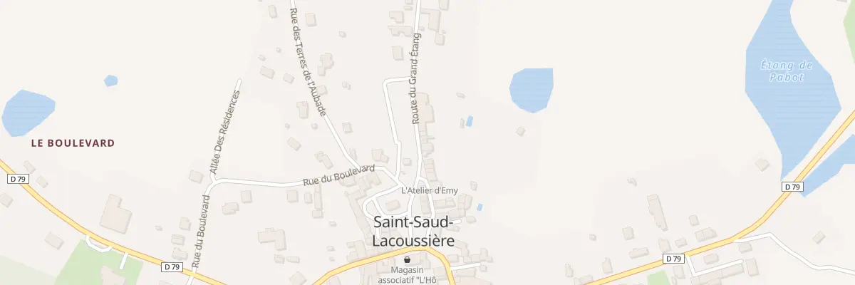 Plan du 4 Rte du Grand Etang à Saint-Saud-Lacoussière