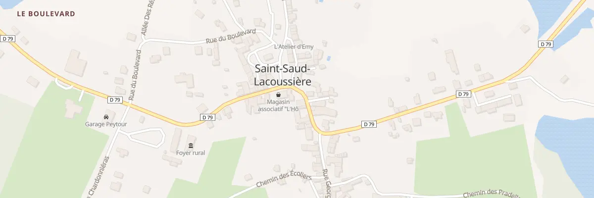 Plan du 2 Rue de la Brigade RAC à Saint-Saud-Lacoussière