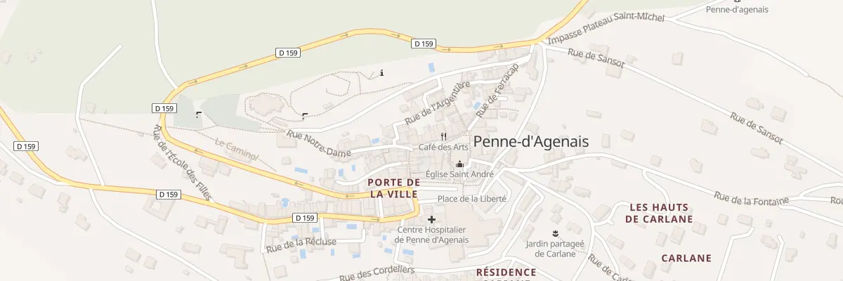 Plan du 4 Rue du 14 Juillet à Penne-d’Agenais