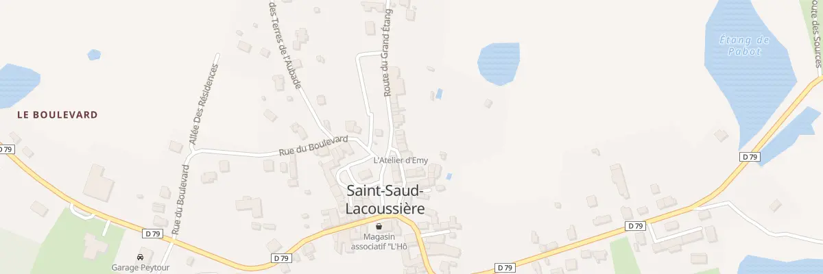 Plan du 22 Pl de la Résistance à Saint-Saud-Lacoussière