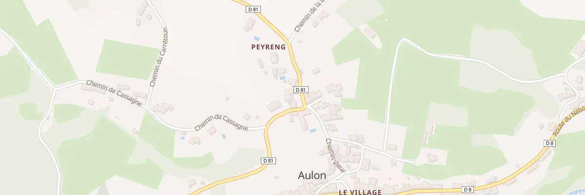 Plan du 33 Le Village à Aulon