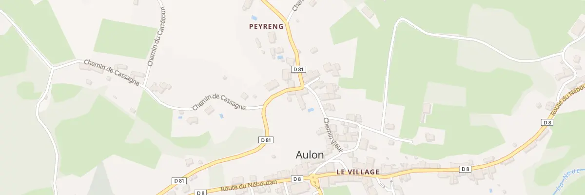 Plan du 404 Rte Cap de Sérot à Aulon