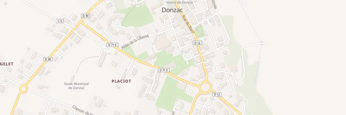 Plan du 12 Che des Ariaux à Donzac