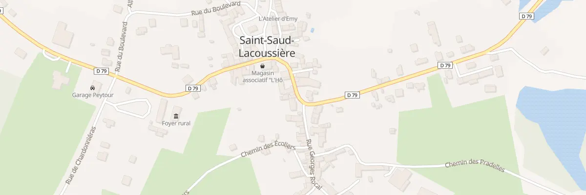 Plan du 8 Rue de la Brigade RAC à Saint-Saud-Lacoussière