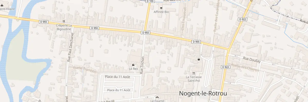 Plan du 87 Rue Saint-hilaire à Nogent-le-Rotrou