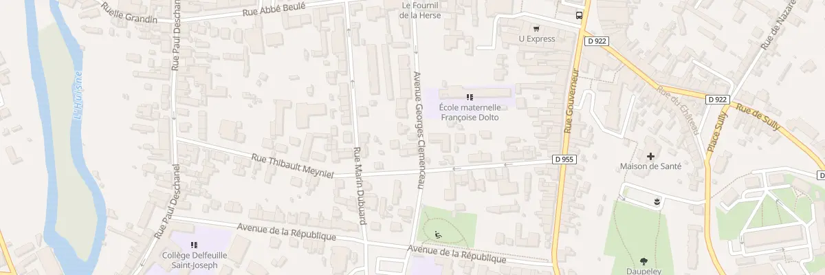 Plan du 14B Av Georges Clémenceau à Nogent-le-Rotrou