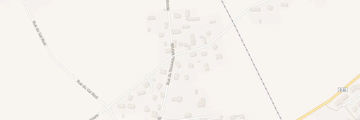 Plan du 496 Rue du Nouveau Monde à Carville-la-Folletière