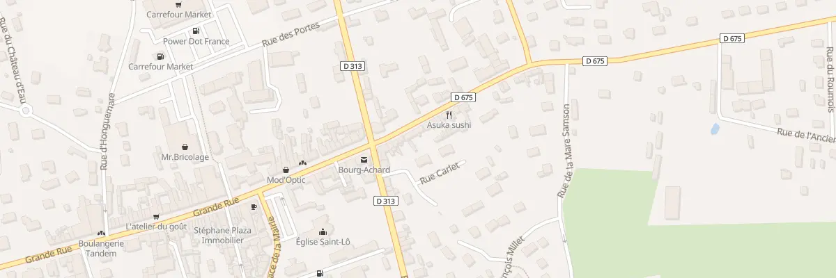 Plan du 651 Rue de Rouen à Bourg-Achard