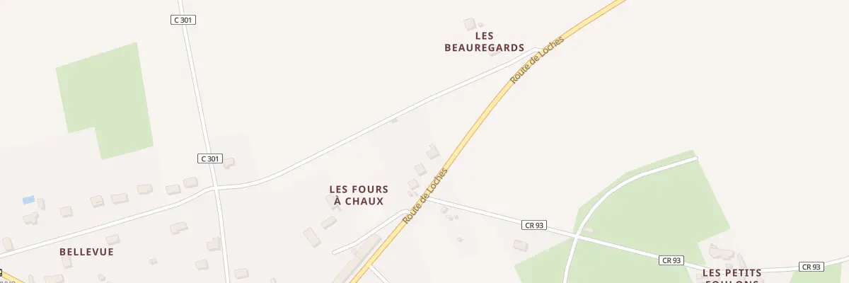 Plan du 18 Rte de Loches à Ligueil