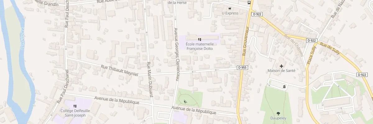 Plan du 15 Av Georges Clémenceau à Nogent-le-Rotrou