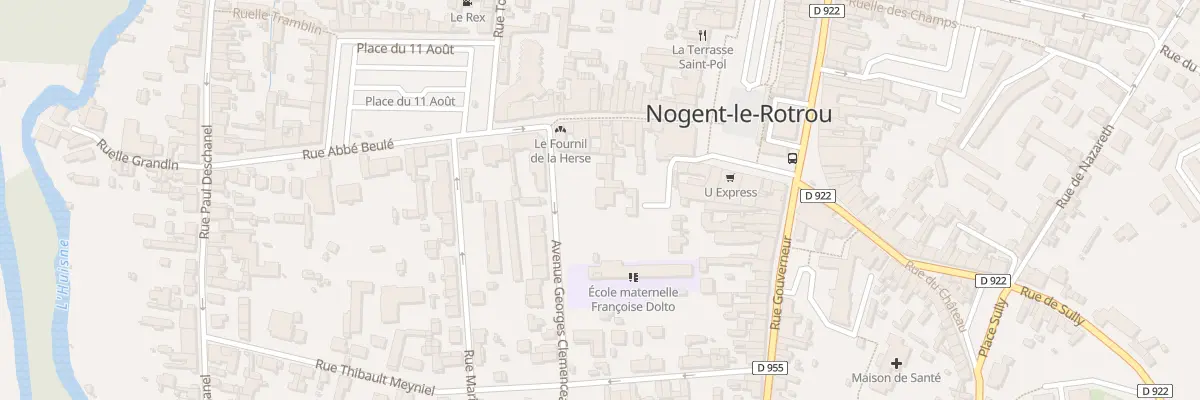 Plan du 3 Av Georges Clémenceau à Nogent-le-Rotrou