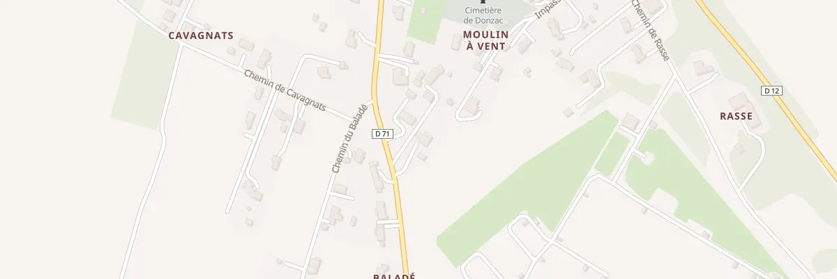 Plan du 495 Rte de Berneses à Donzac