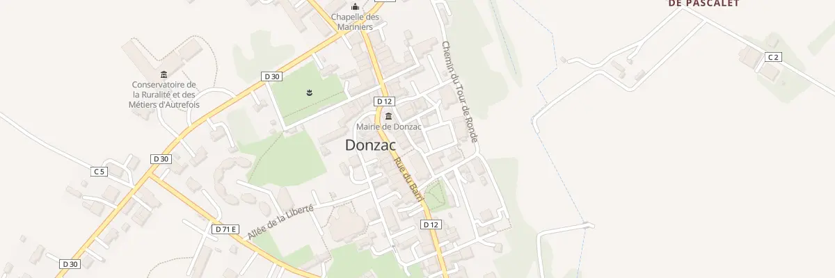 Plan du 9 Rue Saint Barthelemy à Donzac