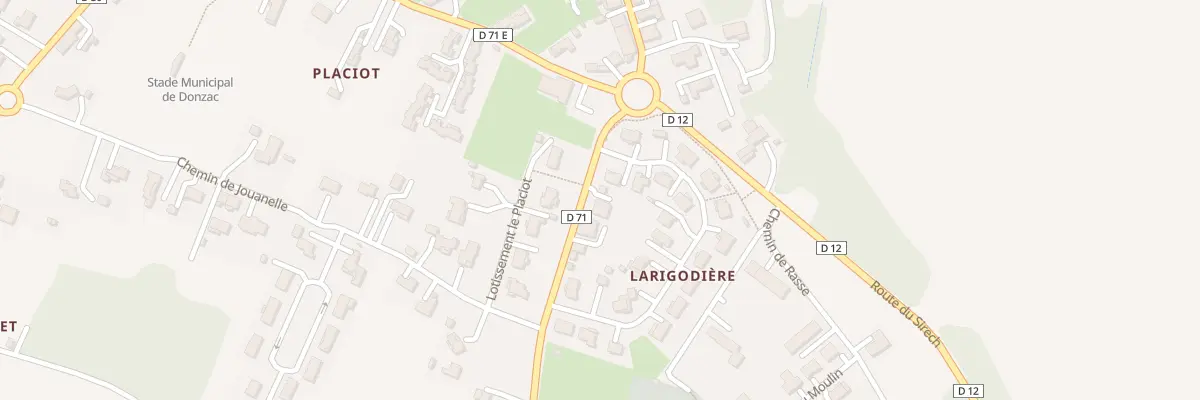 Plan du 73 Rte de Berneses à Donzac