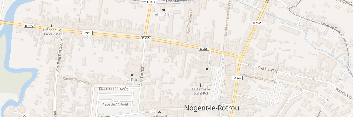 Plan du 105 Rue Saint-hilaire à Nogent-le-Rotrou