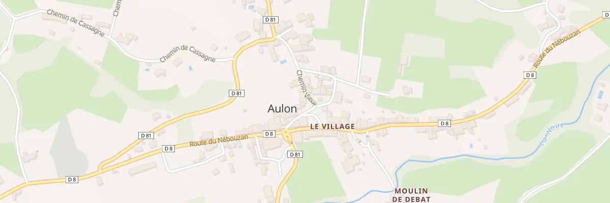 Plan du 23 Le Village à Aulon