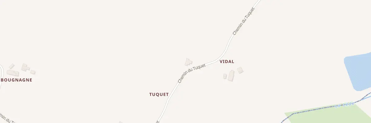 Plan du 182 Tuquet à Paulhiac