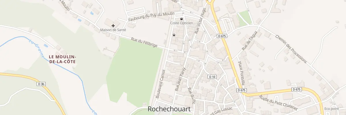 Plan du 13 Bd Carnot à Rochechouart