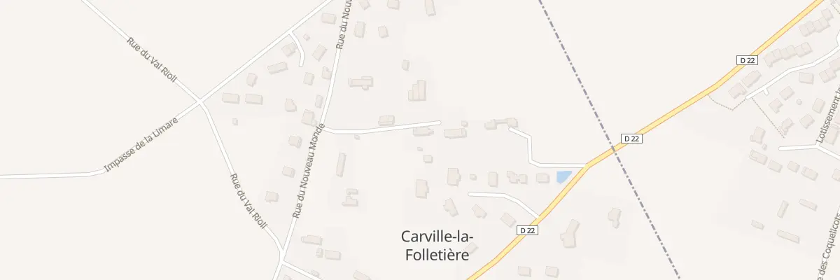Plan du 110 Imp du Nouveau Monde à Carville-la-Folletière
