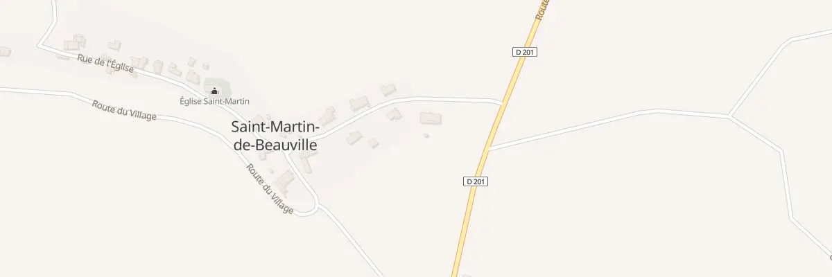 Plan du 5000F Plaine de Saint Martin à Saint-Martin-de-Beauville