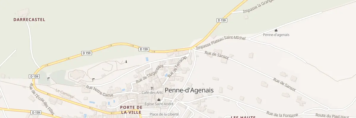 Plan du 1 Rue de Peyragude à Penne-d’Agenais