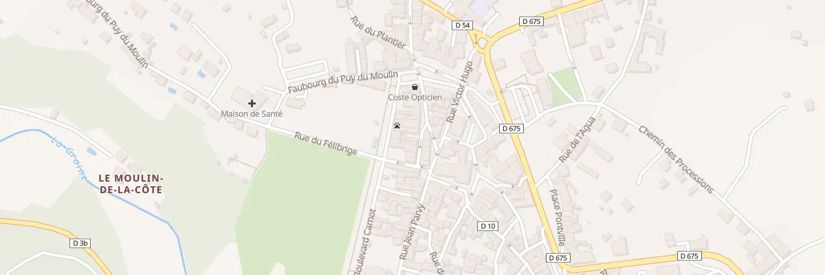 Plan du 8 Rue Prévot-lathière à Rochechouart