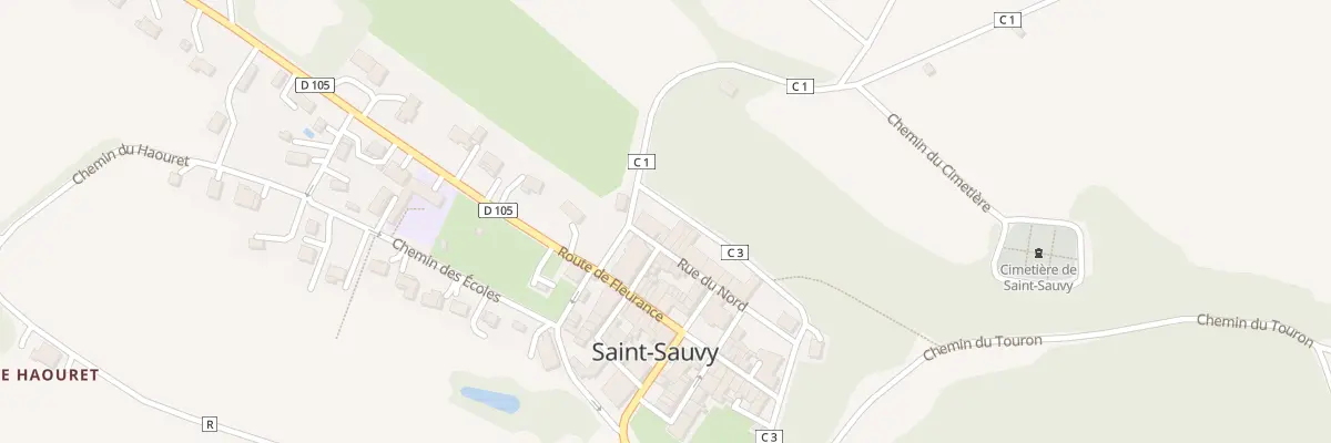 Plan du 5058 Au Village à Saint-Sauvy