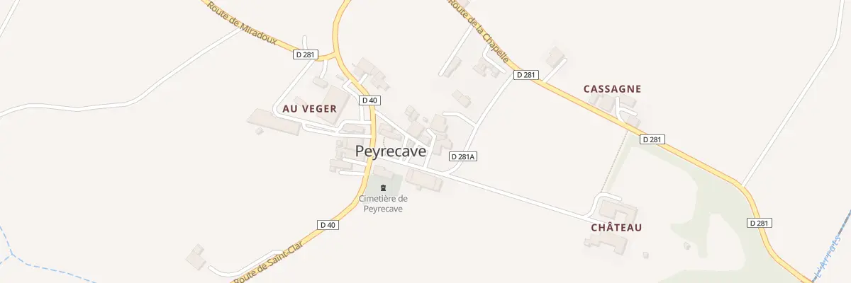Plan du 9 Rue du Forgeron à Peyrecave