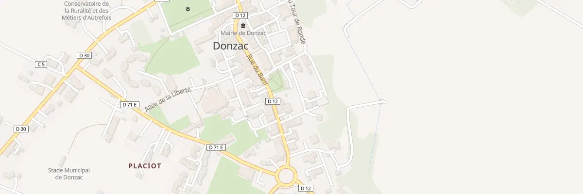 Plan du 29 Rue du Barri à Donzac